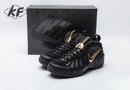 Nike Air Foamposite Pro Black Metallic Gold 624041-009 Size 41-46