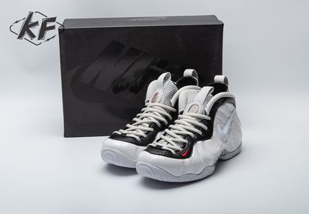 Nike Air Foamposite Pro White Black University Red 624041-103 Size 38.5-46