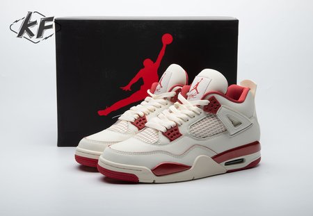 Jordan 4 Retro Pale Ivory Sierra Red HV0823-108 Size 40-48.5