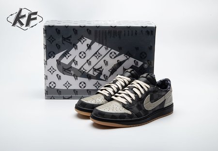 Jordan 1 Low x VL Grey and Black Size 40-47.5